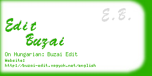 edit buzai business card